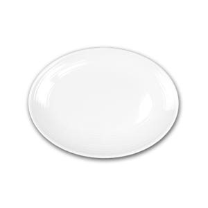 DOLSAN 돌산멜라민 미색 샤링 타원접시 12인치 SJ-3005/3035