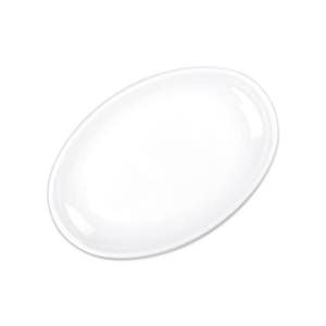 DOLSAN 돌산멜라민 미색 한식타원 접시 중 DS-810