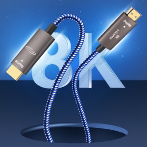 강원전자 넷메이트 HDMI 2.1 8K Hybrid AOC 광 케이블 100m, 1개
