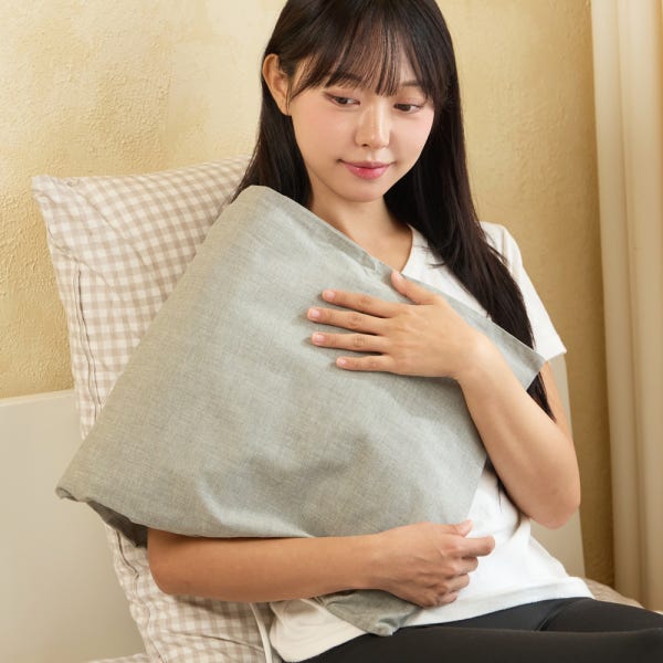 한일의료기 프리볼트 온열찜질기 전기 찜질팩 허리 복부 배 무릎 어깨 원적외선 라이트 그레이