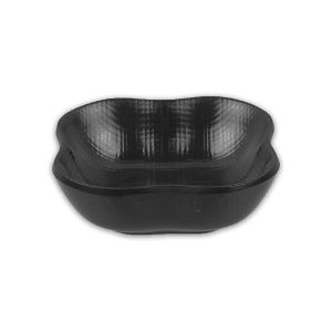 DOLSAN 돌산멜라민 체크블랙 꽃종지 DS-7776