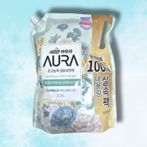 아우라 섬유유연제 초고농축 리필 머스크자스민, 2.3L, 1개