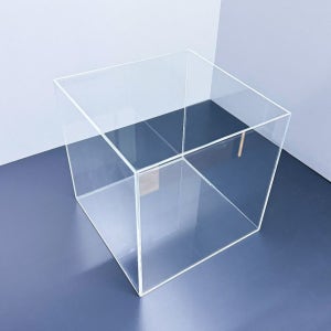아크릴박스 아크릴상자 투명 오픈형 응모함 모금함 투표함 3T 250mm