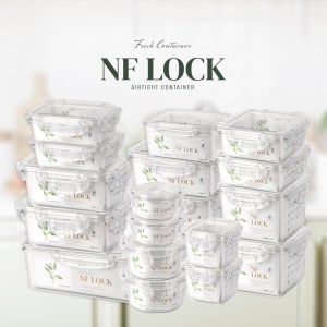 엔에프락 풀세트 18종 올 트라이탄 투명 밀폐 용기 내열 냉장 냉동