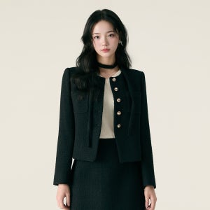 [N배송] 로엠 타이 트위드 자켓 RMJKG11S51