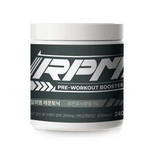 레드뉴트리션 프리워크아웃 헬스 부스터 알피엠 레몬토닉맛 240g (20스쿱)