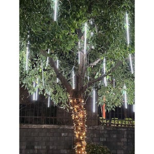 유광 멀티컬러 야외 방수 유성우 LED 스트링라이트