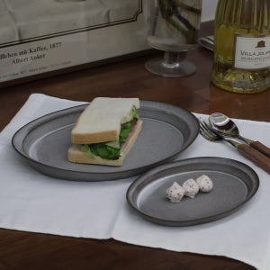 오벌 림 플레이트 SET 브런치 디저트 접시 세트 세라미꼬스튜디오