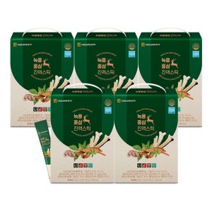 [대용량 선물세트] 대웅생명과학 녹용홍삼 진액 스틱 100포, 5개