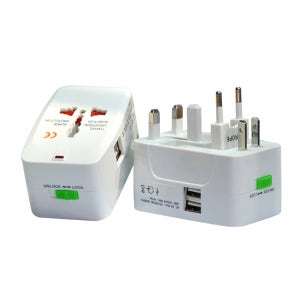 해외여행 멀티 어댑터 출장 연수 멀티플러그 올인원 usb 2구 간편 휴대 여행용