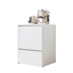 E0자재 광파오븐랜지대 600x565x850, 2단, (유광)완전수납 (RZ9455UV)