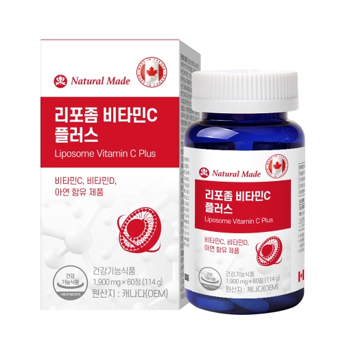 네츄럴<b>메이드</b> 리포좀 비타민C 플러스 1900mg x 60정
