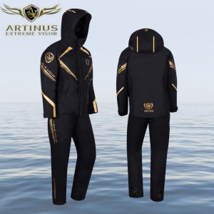 아티누스 AR-947 동계용 고기능성 낚시복 방한 방풍 방수 겨울낚시복 상하의세트 블랙