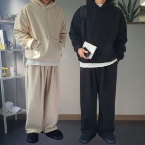 남자기모트레이닝세트 후리스트레이닝복 겨울후드셋업