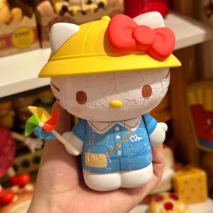 러블리 50주년 KT키티 3D 입체 퍼즐 피규어 인테리어장식