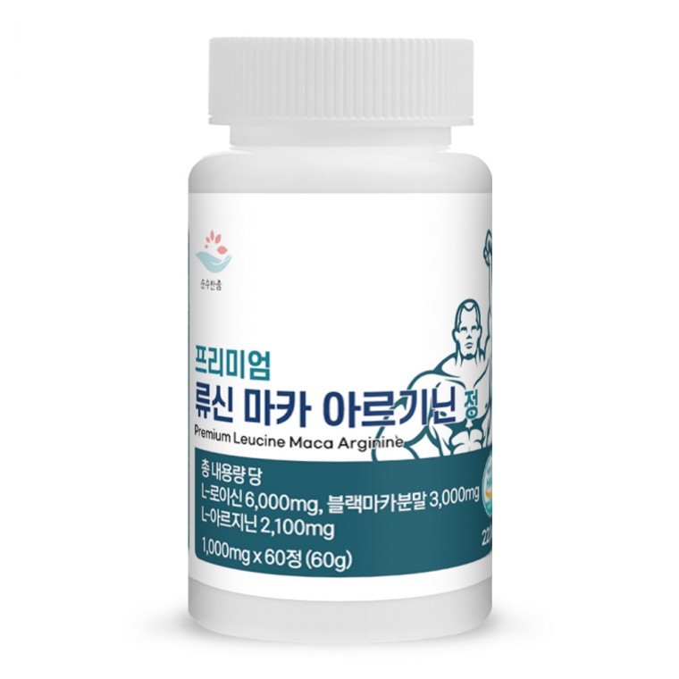 순수한줌 프리미엄 류신 마카 아르기닌 정 1000mg x 60정