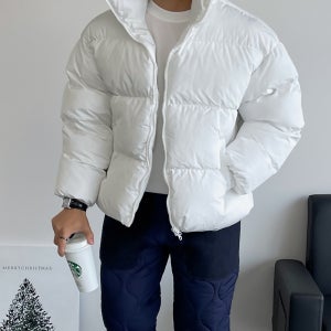 남자유광패딩 하이글로시패딩