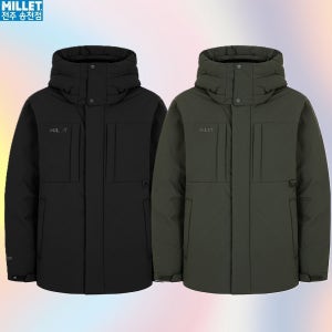 밀레 남성 겨울 한파추위 라이프 여행 트래킹 중기장사파리 보온 다운자켓