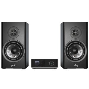 WiiM Amp Ultra + 폴크오디오 R200 윔 앰프 울트라 네트워크 미니 오디오 세트