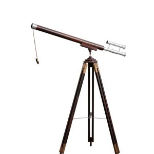 삼각대 망원경 레트로 위스키 장식품 쇼룸 빈티지 바 모형 장식 망원경 모형 소형