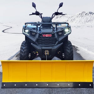 요키 200cc 테라-X1 제설장착 ATV 사륜오토바이 제설작업