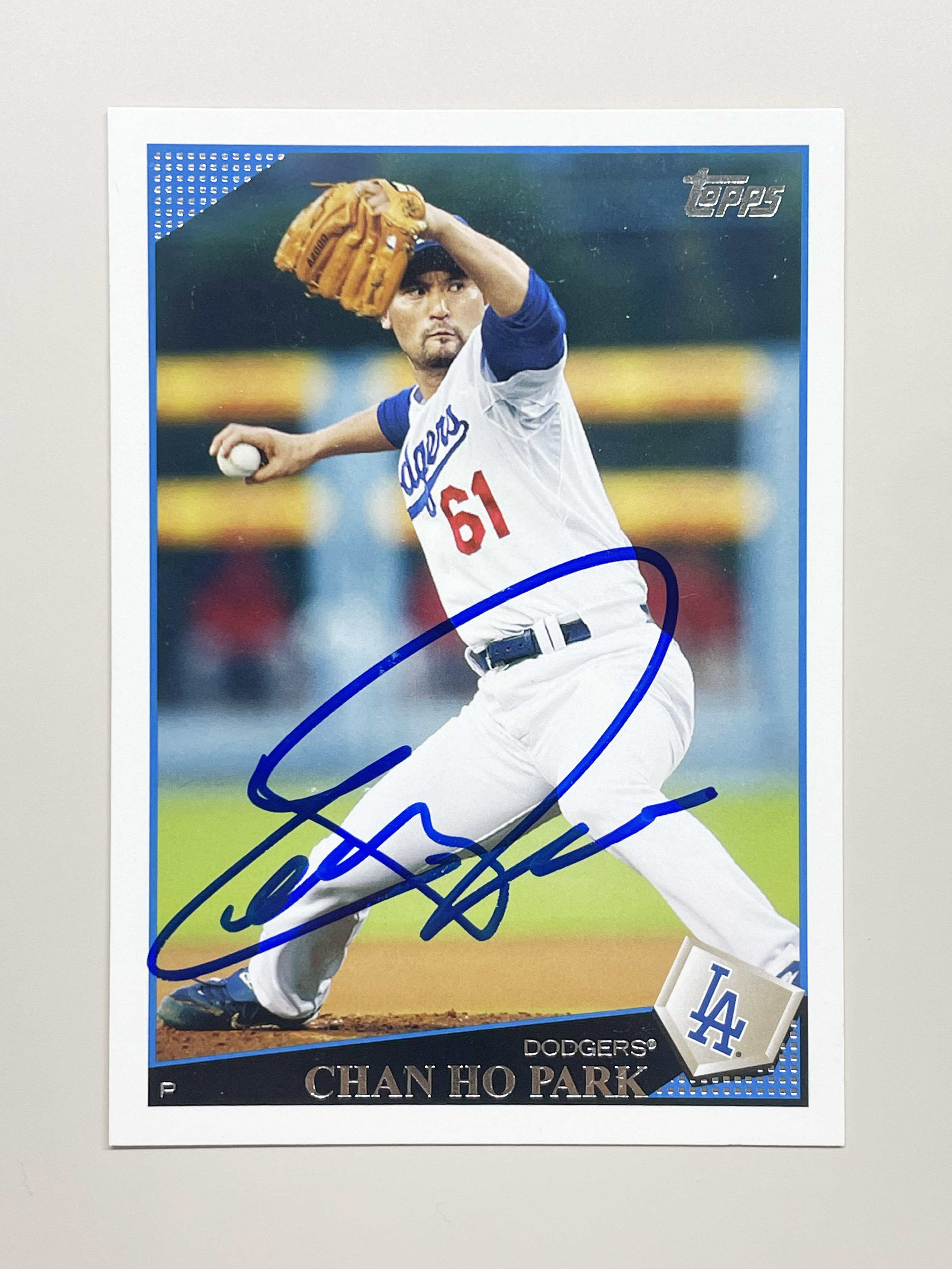 09 Topps Series 1 272 In Person Auto 박찬호