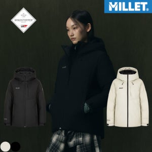 밀레 고어텍스 숏패딩 여성 구스다운 겨울 등산점퍼