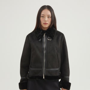 [신세틱레더] 스파오 퍼배색 무스탕 (SPJLF4VW04 RE) SPJLG11W04