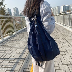 [키링 포함] 접이식 백팩 초경량 여행 배낭 생활방수 폴딩 포켓 휴대용 여행용