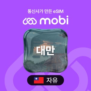 대만 이심 eSIM 알뜰 종량제 타이베이 가오슝 타이중 30일 300MB Chunghwa kt M모바일 mobi