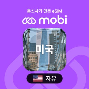 미국 이심 eSIM 알뜰 종량제 토론토 뉴욕 30일 300MB 티모바일 kt M모바일 mobi