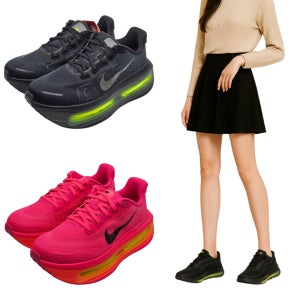 (국내매장판) 나이키 줌 보메로 프리미엄 블랙 아이언 그레이 하이퍼 핑크