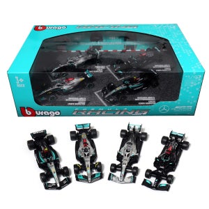 브라고 1:43 F1 메르세데스 벤츠 AMG Petronas 4개세트 포뮬러원 다이캐스트 모형