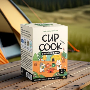 국산 재료로 만든 프리미엄 5초 완성 블럭국 BEST 4종을 한 팩에 컵쿡에브리데이 트래블럭