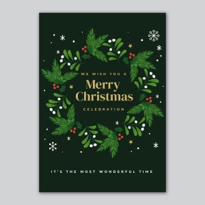 크리스마스 포스터 성탄절 엽서 - 원더풀 타임 21342