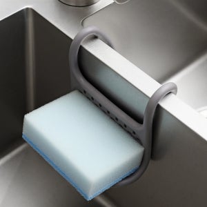 담앤드솜 구부러지는 싱크대 거치대 유연한 걸이 수세미 비누 물빠짐 선반 홀더 그레이