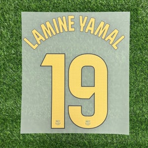 [오피셜]24-25 바르셀로나 홈 LAMINE YAMAL 라민 야말 19 라리가용 마킹