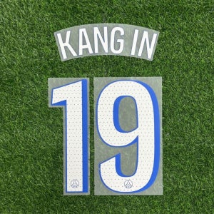 [오피셜] 25-26 PSG 서드 챔피언스리그용 KANG IN 이강인 19 마킹 네임세트