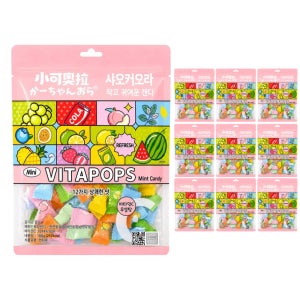 샤오커오라 캔디 베트남 사탕 무설탕 알사탕 개별포장 간식 비타민C 100g, 10개
