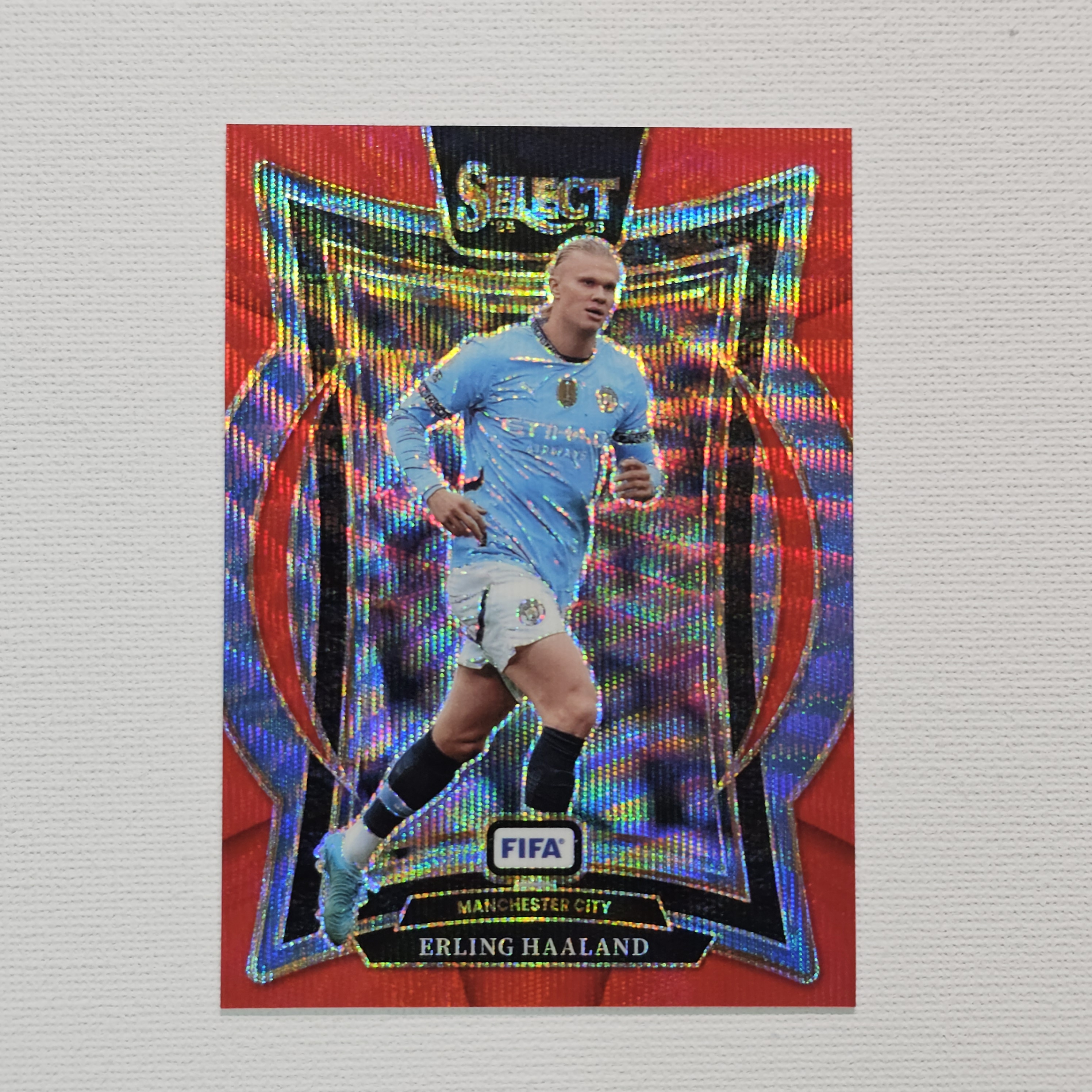 2024-25 Panini Select FIFA #23 Erling Haaland Terrace Red Wave Prizm 31/59 엘링 홀란드 축구카드 / SOC-57