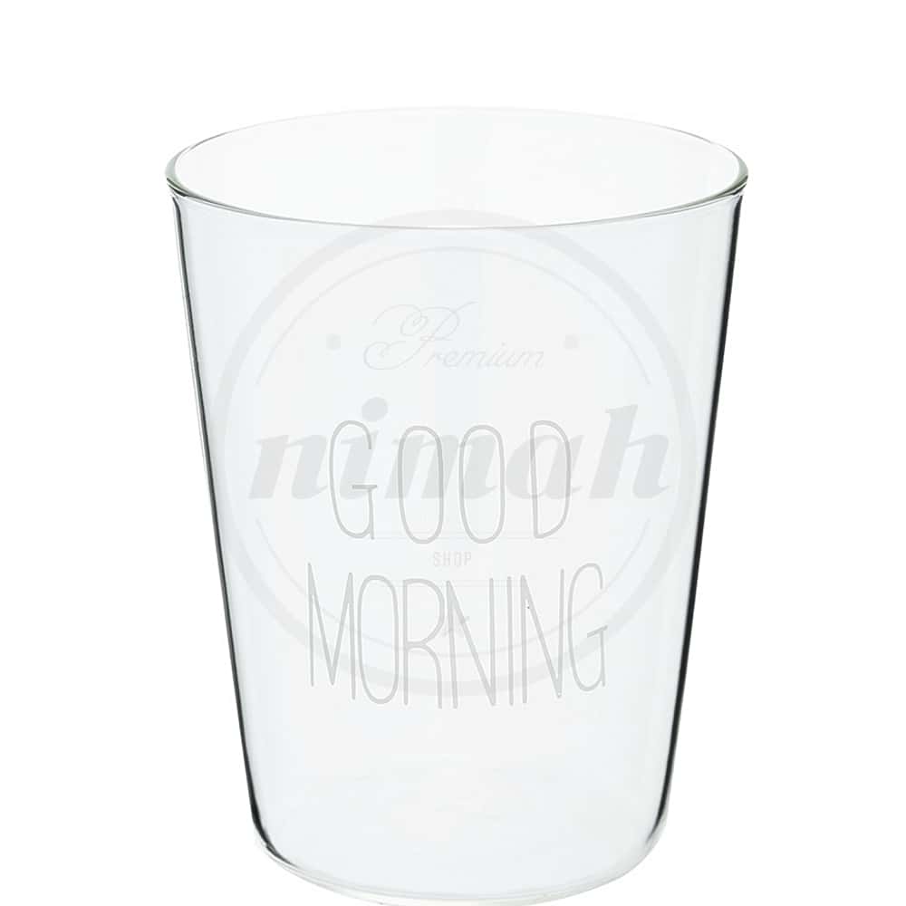 님아 400ml 굿모닝 투명 유리컵 유리잔 아이스라떼잔