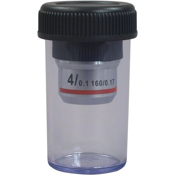 복합 현미경용 OMAX 4배 무채색 대물렌즈