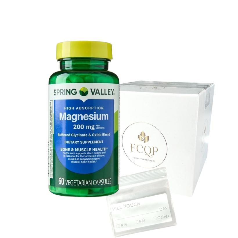 <b>스프링밸리 마그네슘</b> 보조제 채식 캡슐 200mg 60개