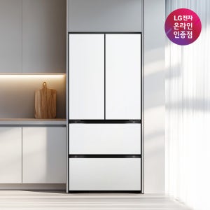 LG 디오스 오브제컬렉션 김치톡톡 핏앤맥스 480L 김치냉장고 네이처 에센스 화이트(Z484MQQ123S)