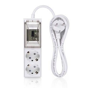 오성정밀 국산 고용량 멀티탭 고전력 대용량 4000W 에어컨 전기장판 배선 차단 2구, 2.5m, 1개