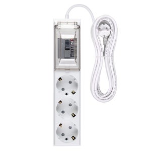 오성정밀 국산 고용량 멀티탭 고전력 대용량 4000W 에어컨 전기장판 배선 차단 3구, 4.5m, 1개