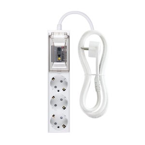 오성정밀 국산 고용량 멀티탭 고전력 대용량 4000W 에어컨 전기장판 슬림핏 누전 3구, 1.5m, 1개