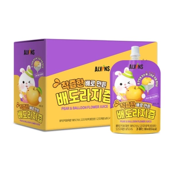 엘빈즈 착즙 배도라지즙 나주 햇배 100% 착즙