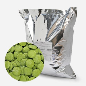 버릴스 녹차 초콜릿 5kg 컴파운드 코팅 초콜릿만들기 재료 그린티 말차(아이스박스 포함)