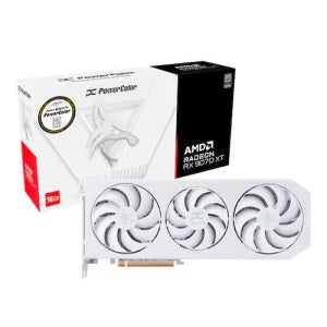 파워컬러 라데온 RX 9070 XT Hellhound WHITE D6 16GB 대원씨티에스 리퍼비시 (AS 28년 10월)